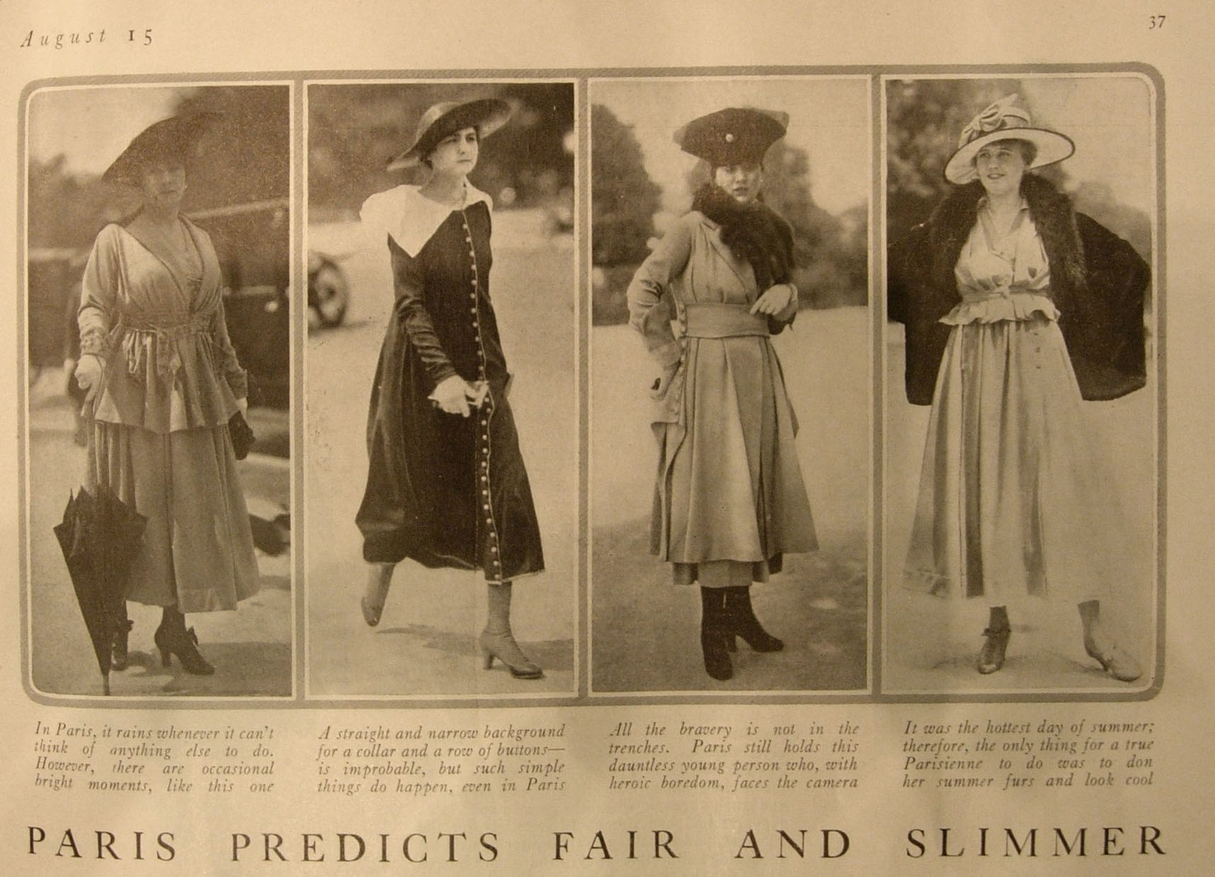 A Hundred Years Ago – The World and Fashion in 1916 | Jonathan Walford ...